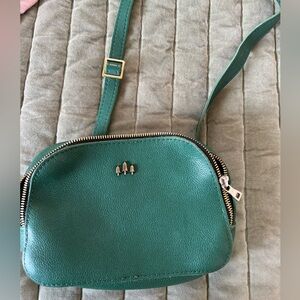 Portland leather emerald green Crossbody Bag
